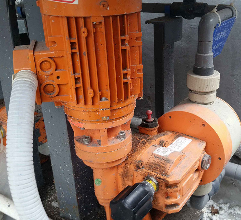 Installation of metering pump